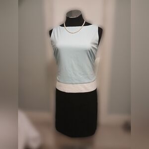 NWT: Ralph Lauren Color-block Sleveless Dress